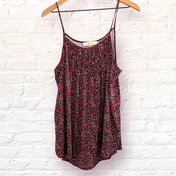 LOFT Tops - LOFT Flowy Floral Tank Size XL